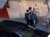 Big Butchers Wife Caught Fucking His Nephew In The Alley While People Are Passing By