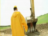 Dark Haired Bitch Surprised Workers Under The Dredge