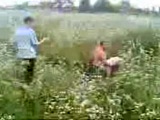 Russian Schoolgirl Gets Fucked In a Field By Her Classmates