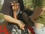 Screaming Black Girl Gets Brutally Anal Fucked at Picnic